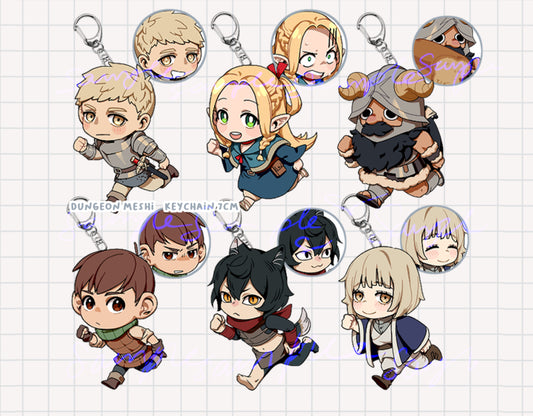 Charms-Dungeon Meshi Double Sided Epoxy (Product Picture coming soon)